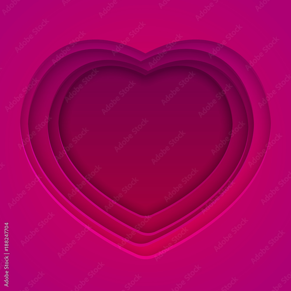 Paper cut heart background for Your design Paper cut heart background for Your design