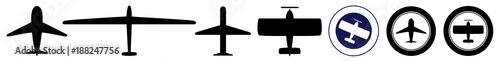 Flugzeug Set | Passagierflugzeug | Propellerflugzeug | Segelflugzeug