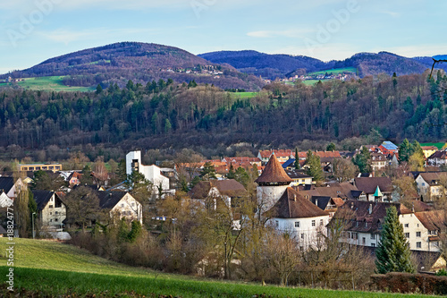 Gemeinde Zwingen im Kanton Baselland. Schweiz  photo