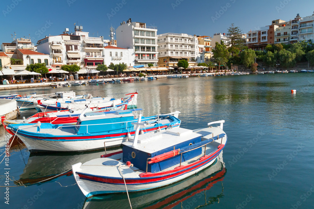 Agios Nikolaos city,Crete in Greece