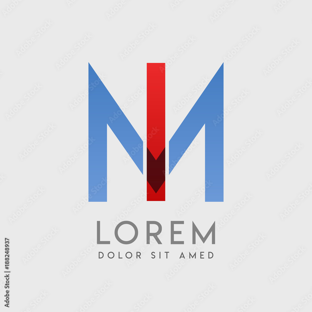 IM logo letters with IM logo letters with