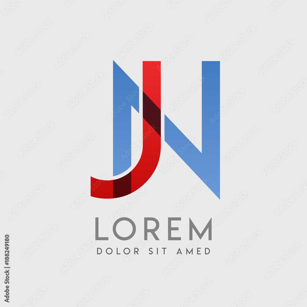 JN logo letters with JN logo letters with