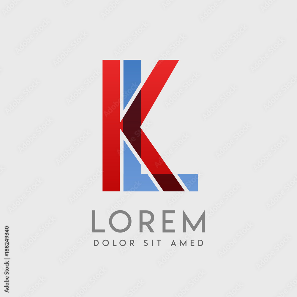 Obraz premium KL logo letters with 