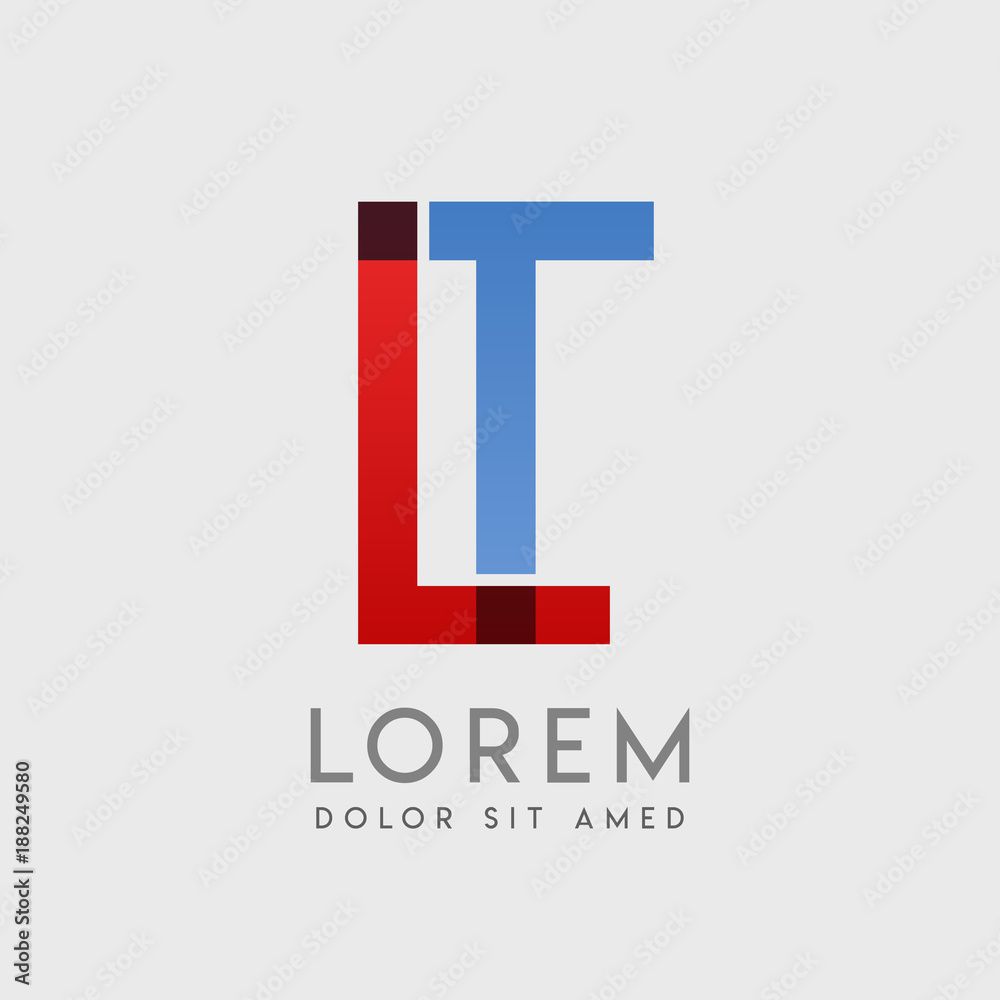 LT logo letters with LT logo letters with