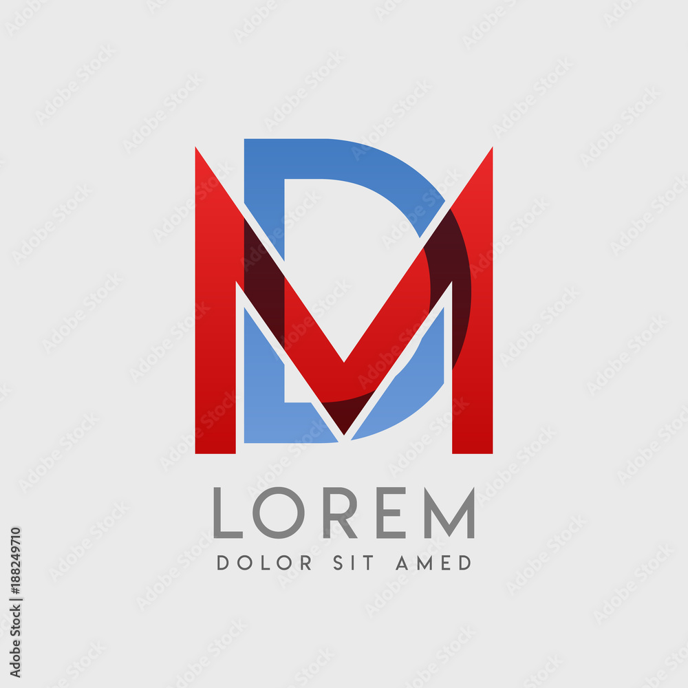 MD logo letters with MD logo letters with