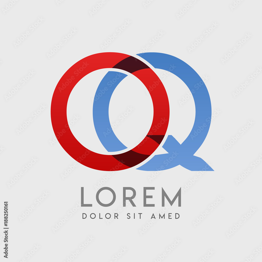 OQ logo letters with 