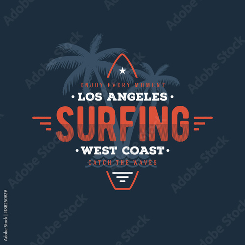 Surfing Los Angeles Blue