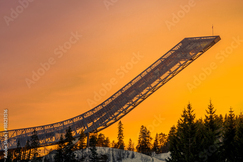 Holmenkollen Ski Jump Hill in Oslo, Norway photo