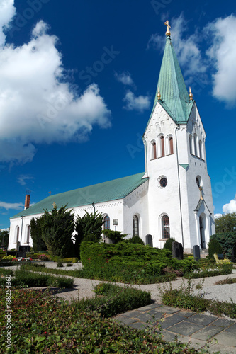 Traditional Swedish white church
