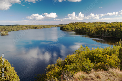 Beautiful swedish landscape at sunny day