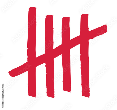 5 Striche | Strichliste | Geburtstag