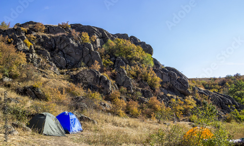 a tourist tent