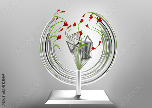 Vase with flowers