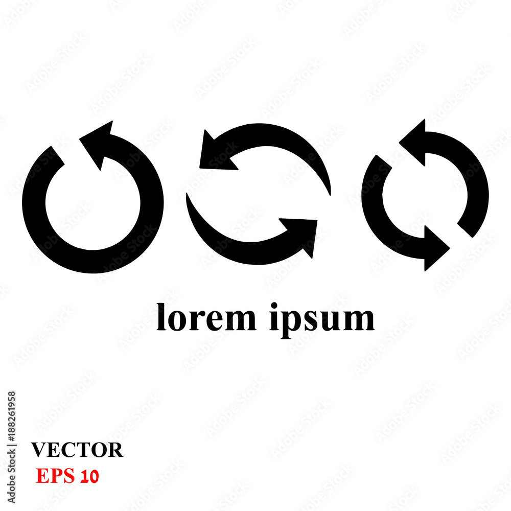set of black circle vector arrows set of black circle vector arrows