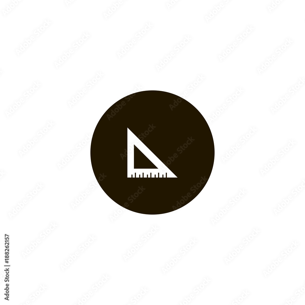 ruler icon. flat design ruler icon. flat design