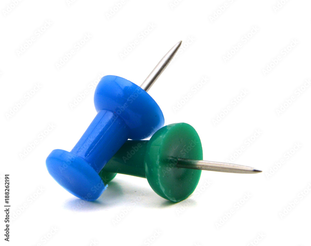 push pins on white push pins on white