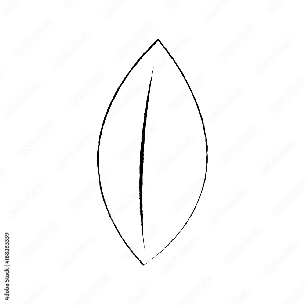 leaf single icon image vector illustration design black sk leaf single icon image vector illustration design black sk