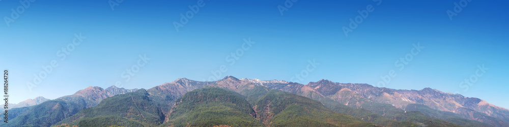 Fototapeta premium Cang mountain, Located in Dali old town, Dali Bai Autonomous Prefecture, in northwestern Yunnan, China.