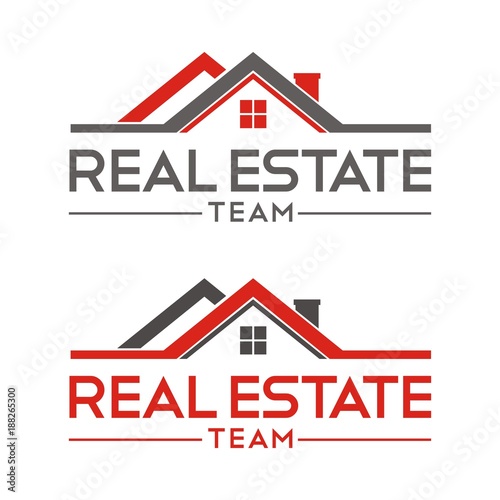 Real estate logo design template vector illustration