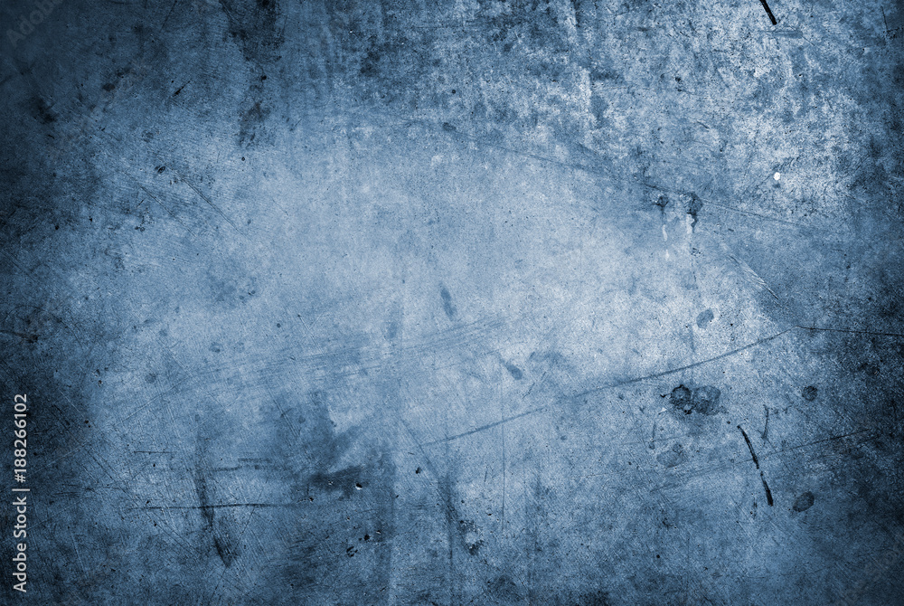 Obraz premium Blue concrete grunge texture wall background
