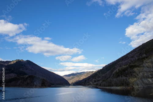 Mountain landscape with lake