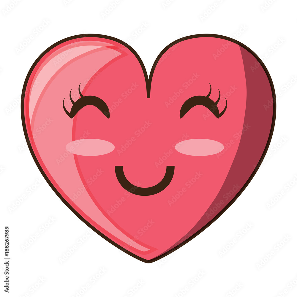 kawaii heart icon kawaii heart icon