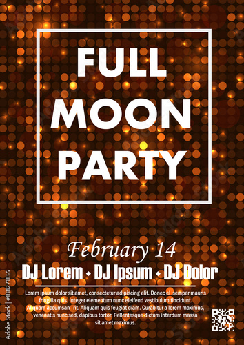 Party poster vector background