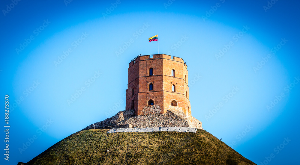 Gediminas tower in Vilnius, Lithuania