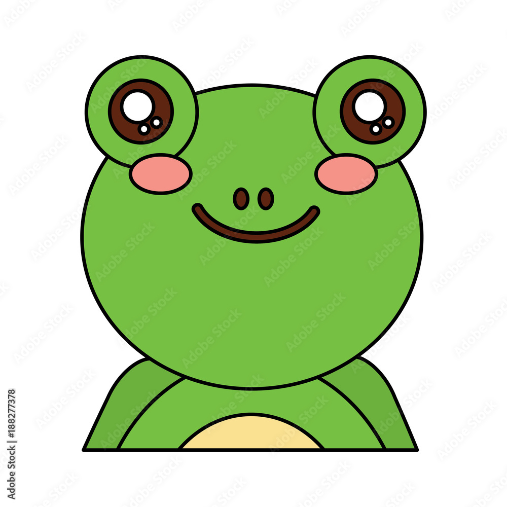 Fototapeta premium frog cute animal icon image vector illustration design 