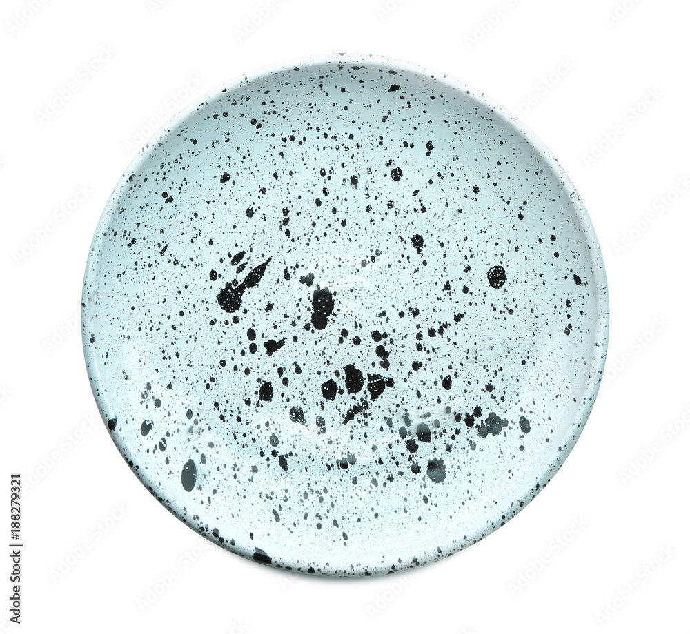 Ceramic plate on white background Ceramic plate on white background