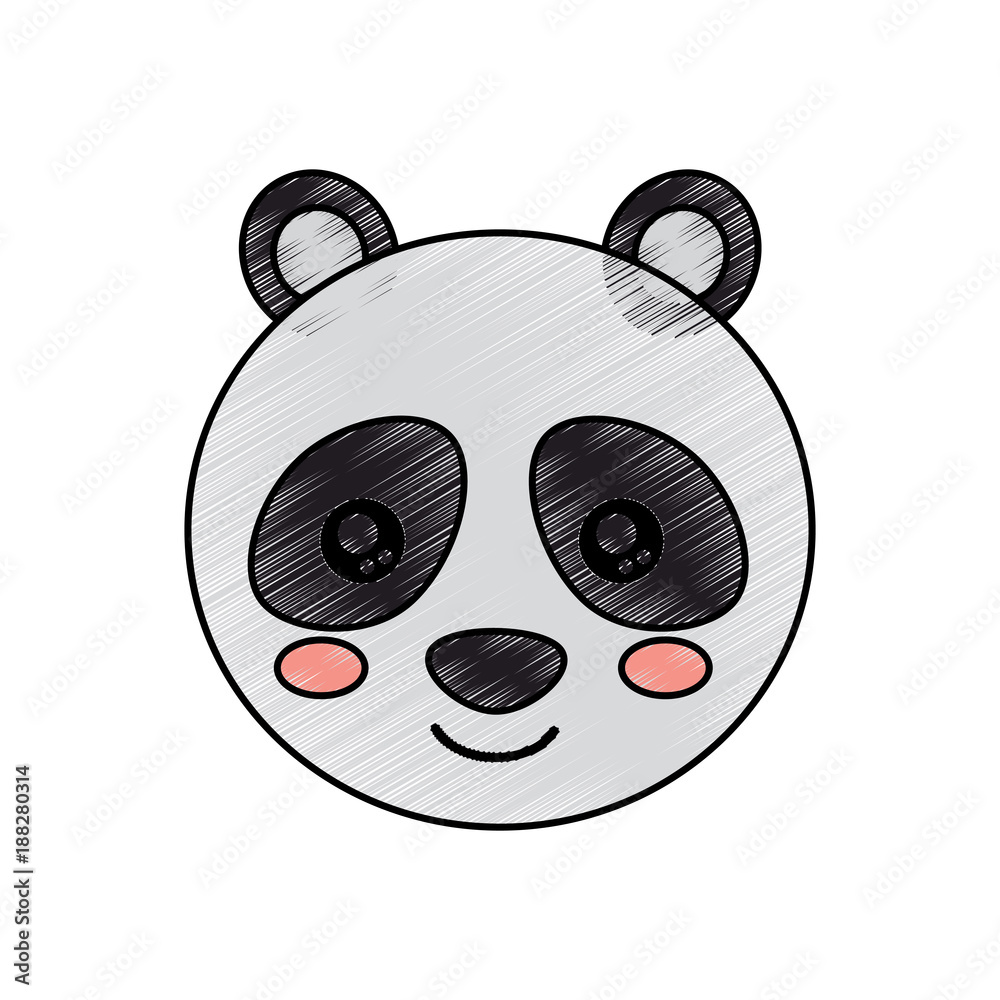 cute animal panda bear head baby vector illustration drawing design cute animal panda bear head baby vector illustration drawing design