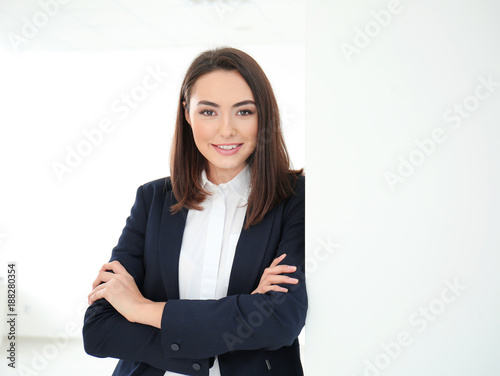 Attractive young lawyer in ...