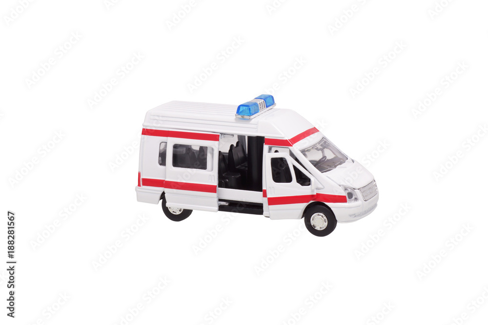Ambulance car. A toy.