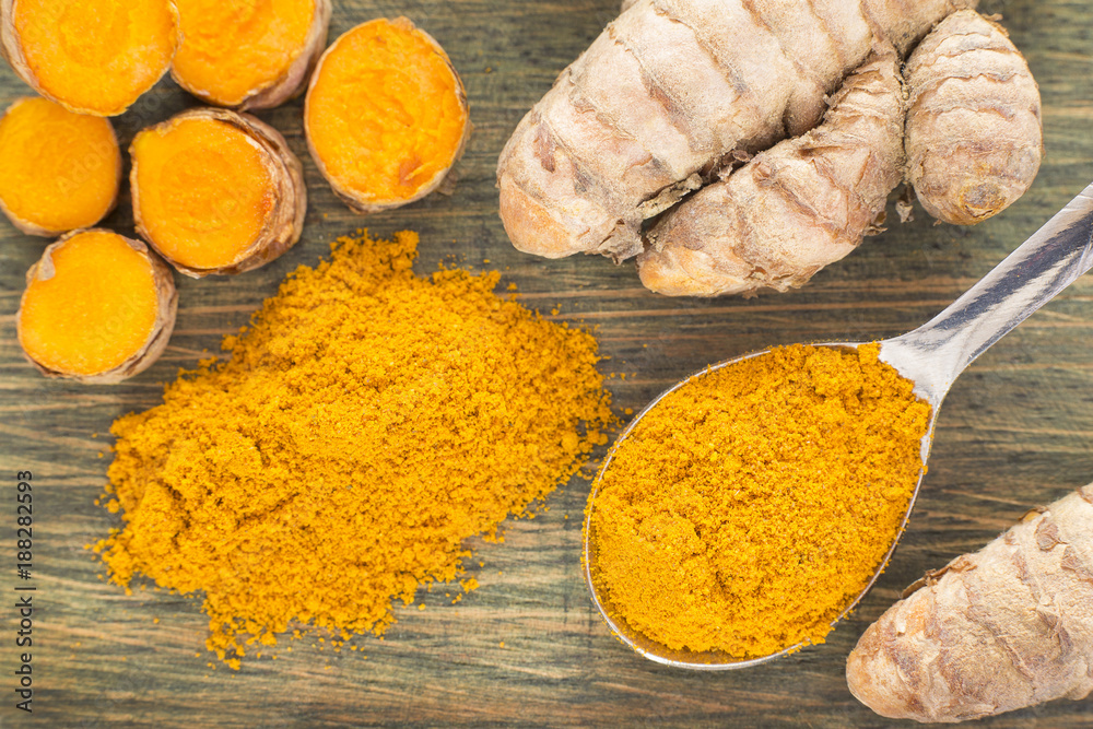 Turmeric spice used in alternative medicine - Curcuma longa Turmeric spice used in alternative medicine - Curcuma longa