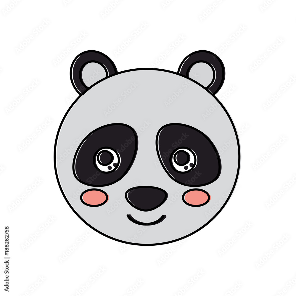 panda cute animal icon image vector illustration design 