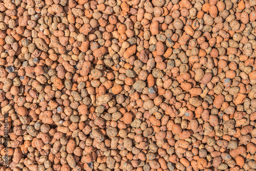 Gravel surface in the summer photo