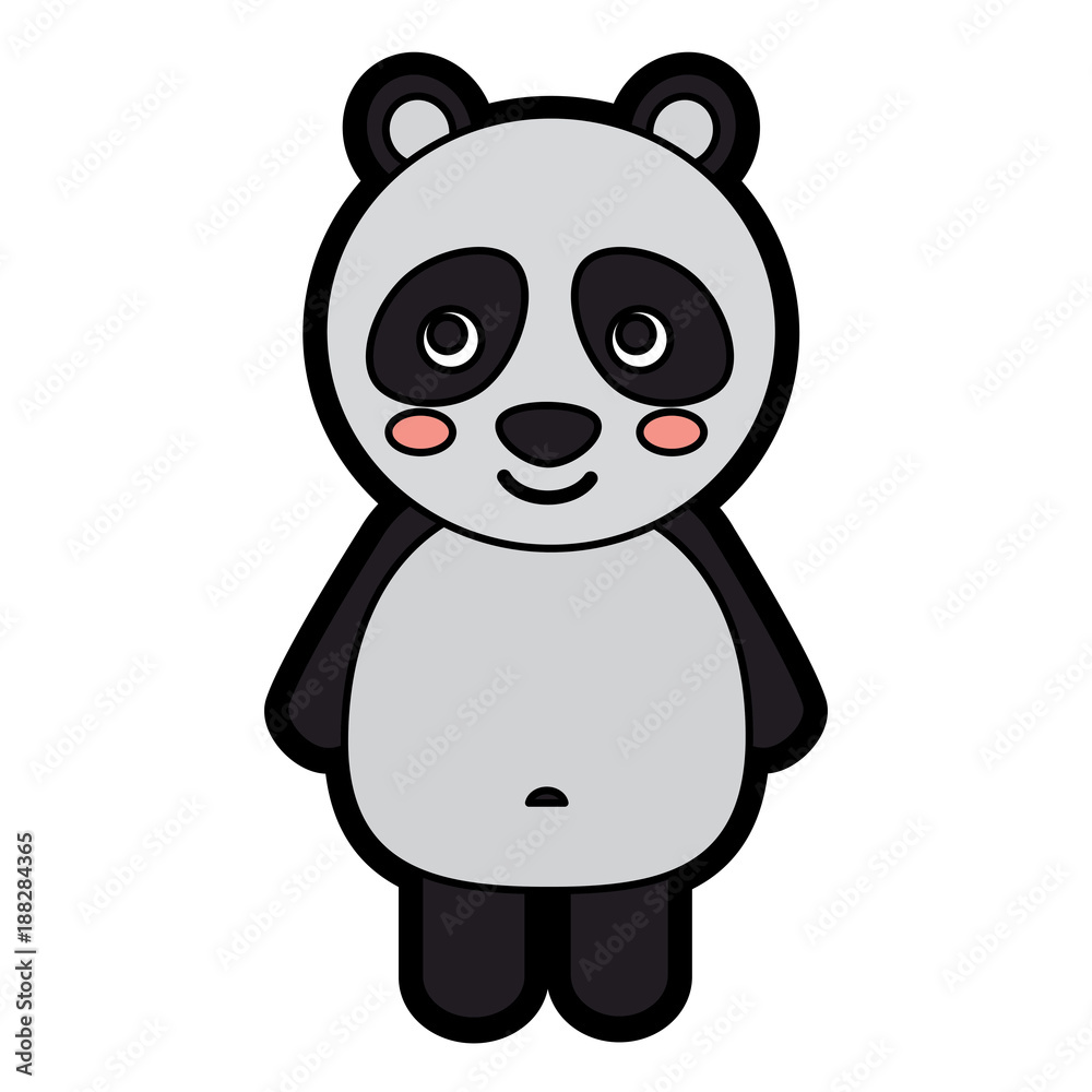 panda cute animal icon image vector illustration design panda cute animal icon image vector illustration design