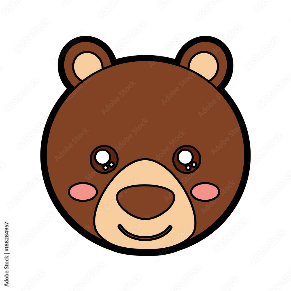 Fototapeta premium bear cute animal icon image vector illustration design 