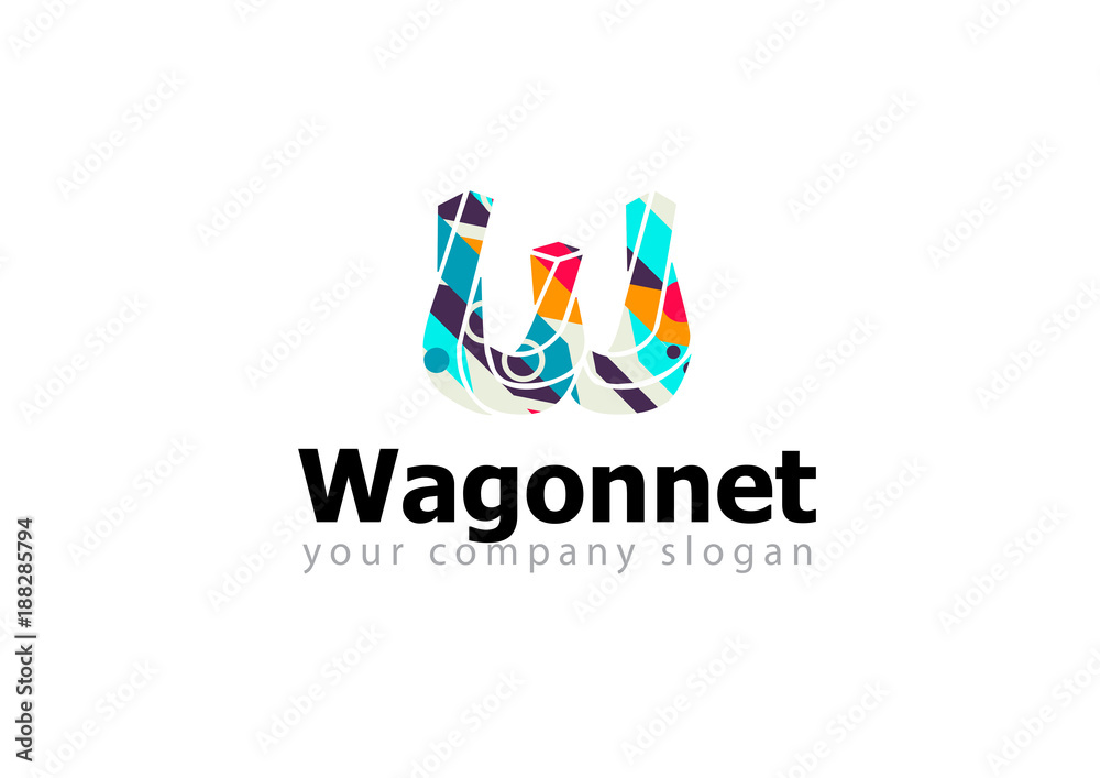 Obraz premium letter W logo Template for your company