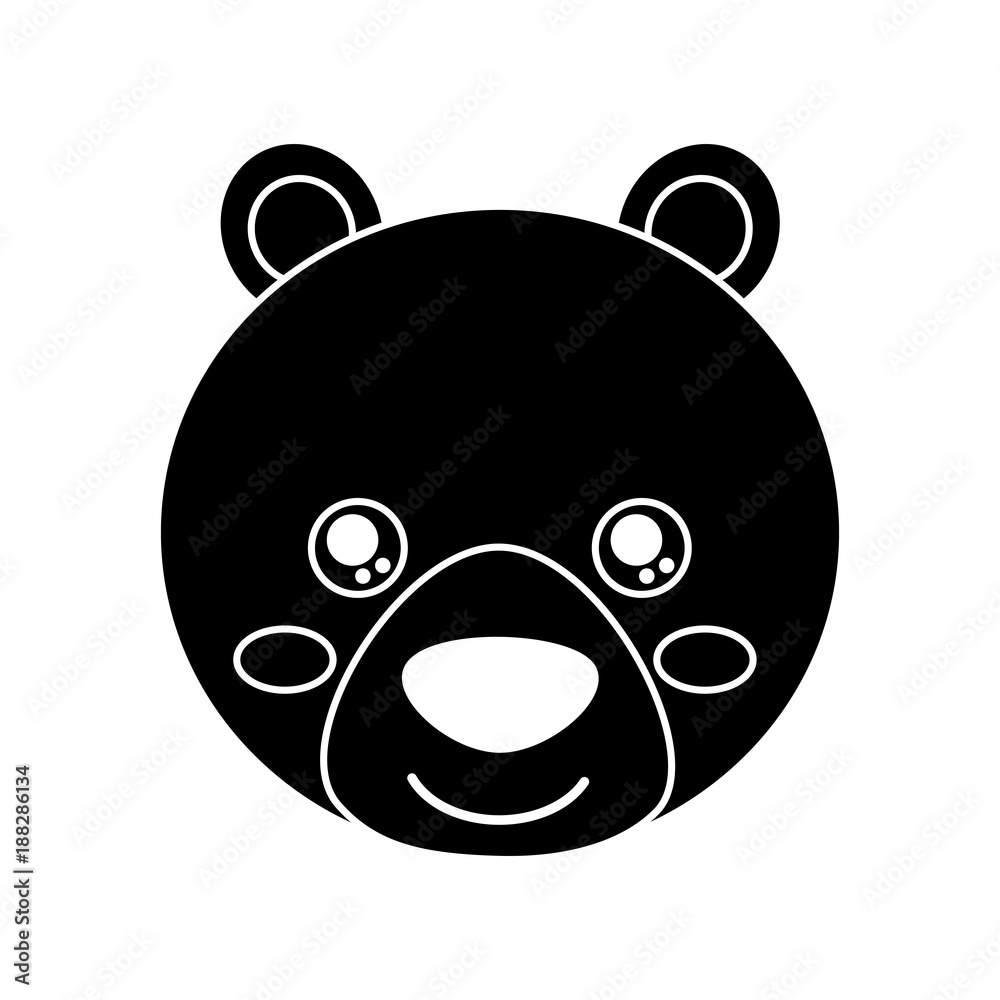 cute animal bear head baby vector illustration pictogram design cute animal bear head baby vector illustration pictogram design