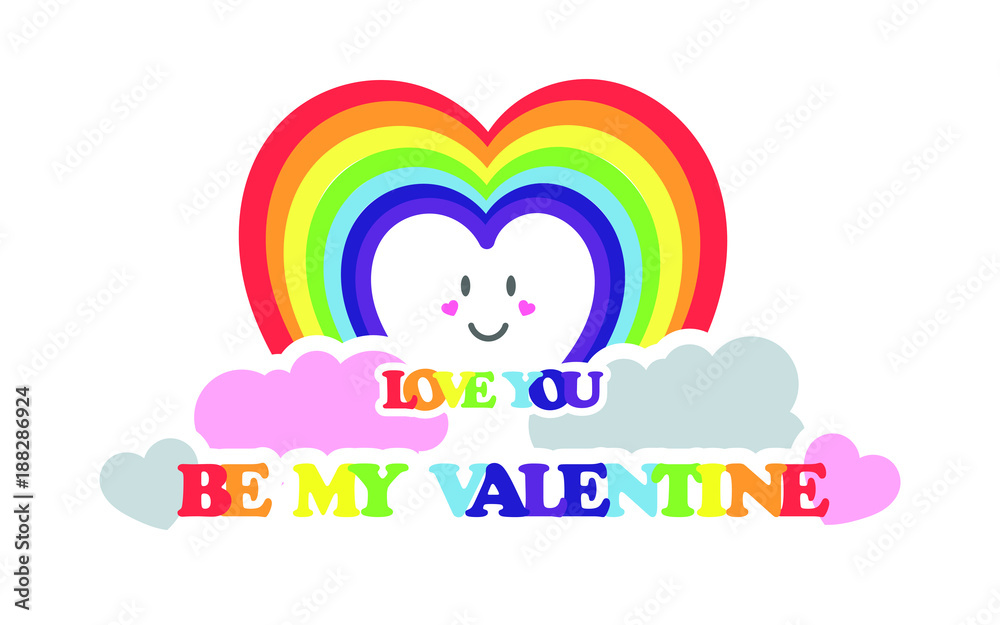 Valentine’s Day greeting card. Web banner. Vector illustration. Valentine’s Day greeting card. Web banner. Vector illustration.