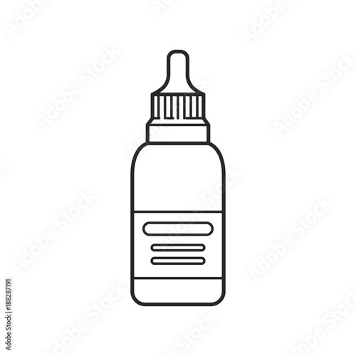 Icon outline medical vial nose drops