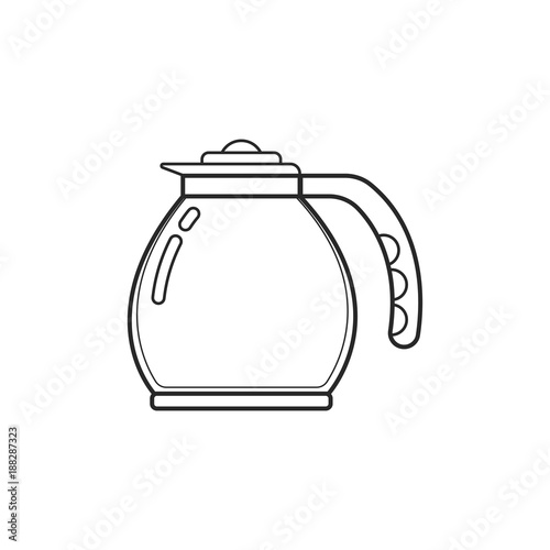 Icon line modern glass kettle