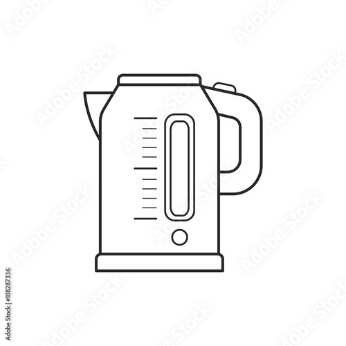 Icon line modern electrical kettle