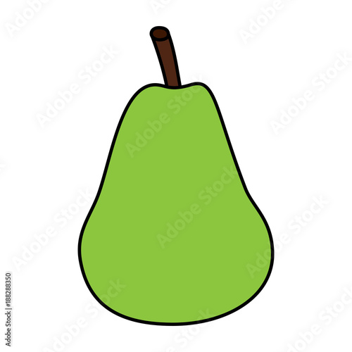 pear whole  fruit icon image vector illustration design 