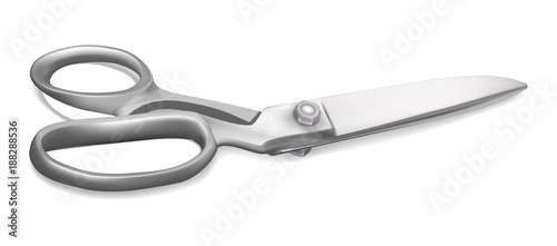 chromic scissors isolated