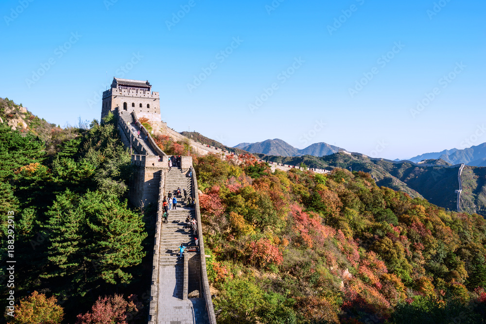 Εκτύπωση καμβά The Great Wall of China. Located at Badaling, Beijing, China.