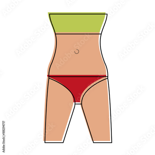 Healthy woman body icon vector illustration graphic design