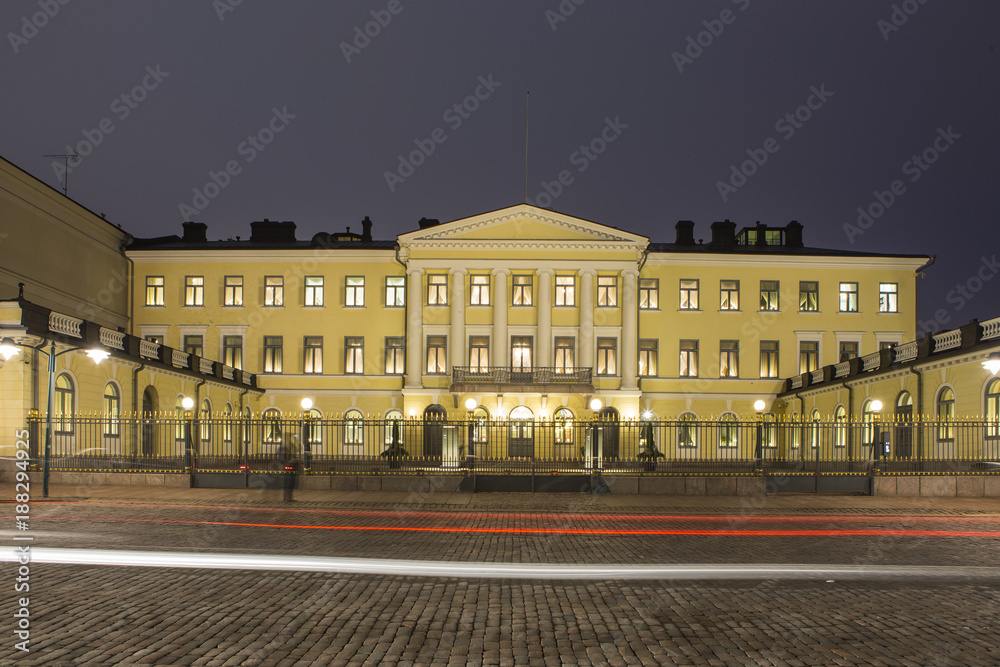 Travel Ideas and Destinations. Government Palace in Helsinki, Finland
