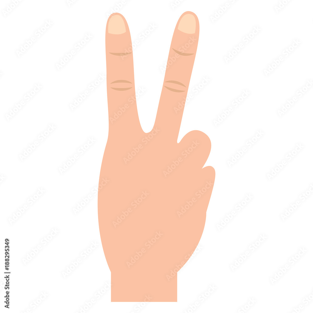 two fingers up peace hand gesture icon image vector illustration design two fingers up peace hand gesture icon image vector illustration design